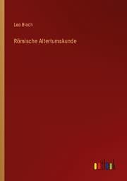 Cover von Römische Altertumskunde