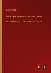 Cover von Siedlungskunde des deutschen Volkes