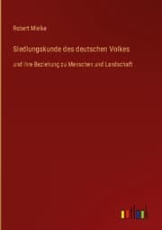 Cover von Siedlungskunde des deutschen Volkes