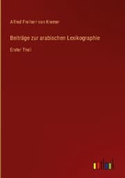 Cover von Beiträge zur arabischen Lexikographie
