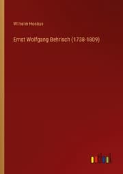 Cover von Ernst Wolfgang Behrisch (1738-1809)