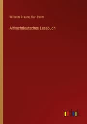 Cover von Althochdeutsches Lesebuch
