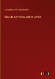 Cover von Beiträge zur Physikalischen Chemie