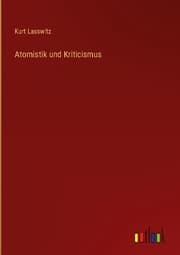 Cover von Atomistik und Kriticismus