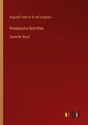 Cover von Prosaische Schriften