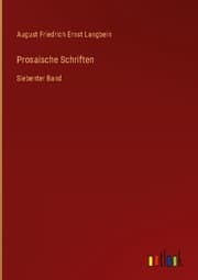 Cover von Prosaische Schriften