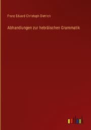 Cover von Abhandlungen zur hebräischen Grammatik