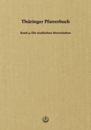 Cover von Thüringer Pfarrerbuch
