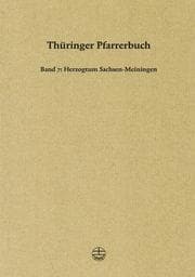 Cover von Thüringer Pfarrerbuch