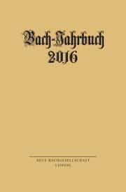 Cover von Bach-Jahrbuch 2016