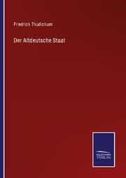 Cover von Der Altdeutsche Staat