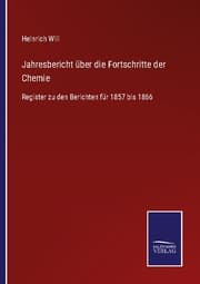 Cover von Jahresbericht über die Fortschritte der Chemie