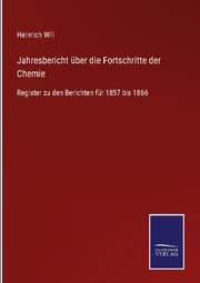 Cover von Jahresbericht über die Fortschritte der Chemie