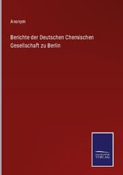 Cover von Berichte der Deutschen Chemischen Gesellschaft zu Berlin