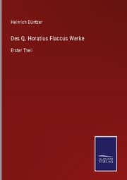 Cover von Des Q. Horatius Flaccus Werke