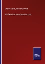 Cover von Fünf Bücher französischer Lyrik