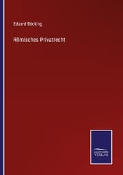 Cover von Römisches Privatrecht