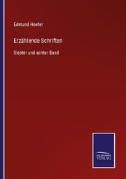 Cover von Erzählende Schriften
