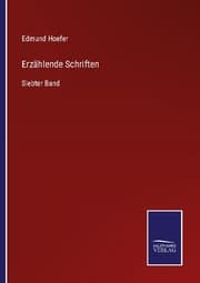 Cover von Erzählende Schriften