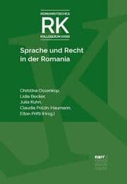 Cover von Sprache und Recht in der Romania