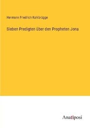 Cover von Sieben Predigten über den Propheten Jona
