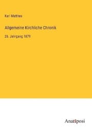 Cover von Allgemeine Kirchliche Chronik