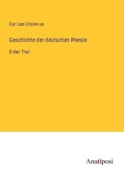 Cover von Geschichte der deutschen Poesie