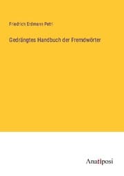 Cover von Gedrängtes Handbuch der Fremdwörter