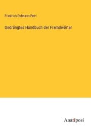 Cover von Gedrängtes Handbuch der Fremdwörter