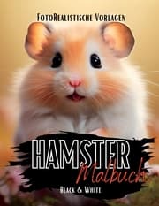 Cover von Hamster Malbuch Fotorealistisch.