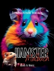 Cover von Malbuch Hamster Fotorealistisch.