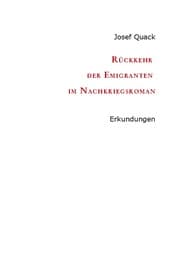 Cover von Rückkehr der Emigranten im Nachkriegsroman