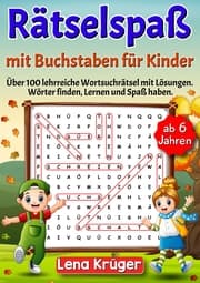 Cover von Rätselspaß mit Buchstaben für Kinder ab 6 Jahren