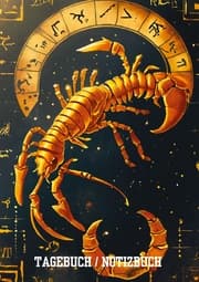 Cover von Tagebuch / Notizbuch Sternzeichen Skorpion