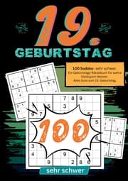 Cover von 19. Geburtstag- Sudoku Geschenkbuch