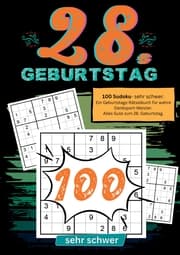 Cover von 28. Geburtstag- Sudoku Geschenkbuch