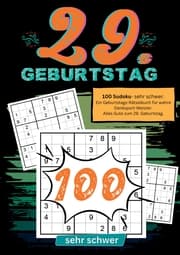 Cover von 29. Geburtstag- Sudoku Geschenkbuch