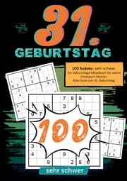 Cover von 31. Geburtstag- Sudoku Geschenkbuch