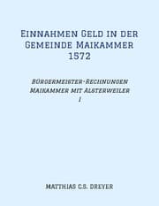 Cover von Einnahmen Geld in der Gemeinde Maikammer 1572
