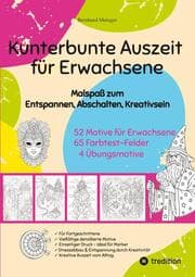 Cover von Kunterbunte Auszeit - Malbuch für Erwachsene