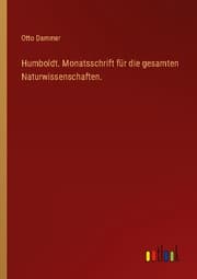 Cover von Humboldt. Monatsschrift für die gesamten Naturwissenschaften.