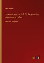Cover von Humboldt: Monatschrift für die gesamten Naturwissenschaften