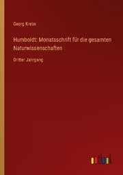 Cover von Humboldt: Monatsschrift für die gesamten Naturwissenschaften