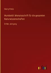Cover von Humboldt: Monatsschrift für die gesamten Naturwissenschaften