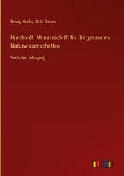 Cover von Humboldt. Monatsschrift für die gesamten Naturwissenschaften
