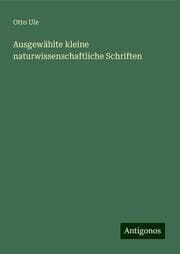 Cover von Ausgewählte kleine naturwissenschaftliche Schriften