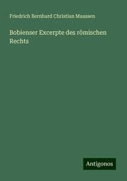 Cover von Bobienser Excerpte des römischen Rechts