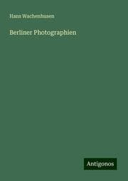 Cover von Berliner Photographien