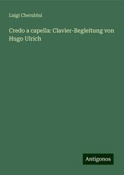 Cover von Credo a capella: Clavier-Begleitung von Hugo Ulrich
