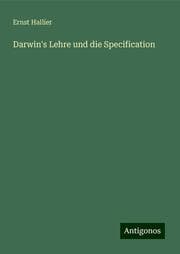 Cover von Darwin's Lehre und die Specification